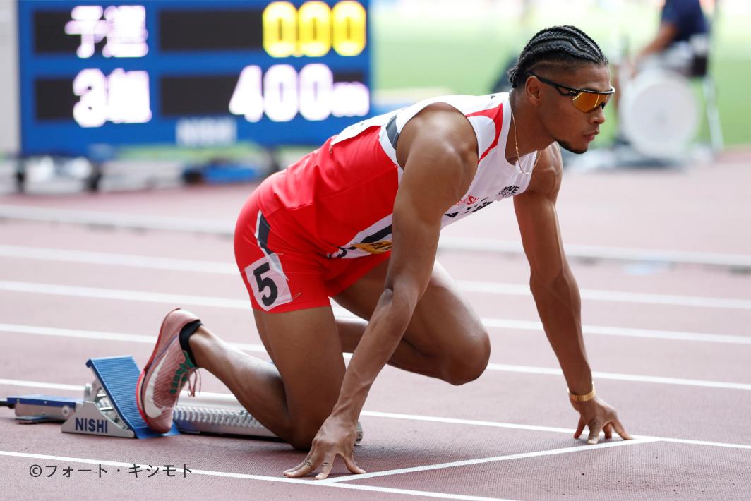 中島佑気ジョセフ選手(400m)